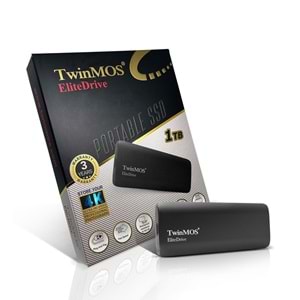 TwinMOS 1 TB Taşınabilir External SSD USB 3.2/Type-C (Dark Grey)